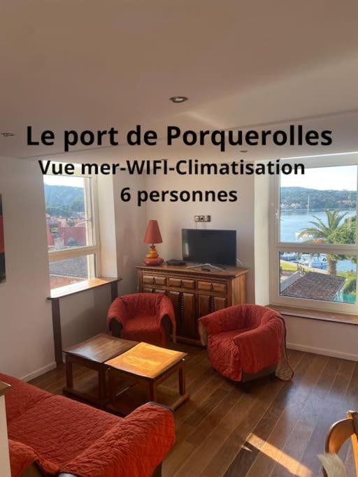 Ile De Porquerolles : T3 Climatise Vue Mer Exterior photo